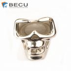 Mirror Polished Lost Wax Casting Skull Brass Ornament